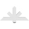 Ekena Millwork Kennewick Architectural Grade PVC Gable Bracket, 36"W x 18"H x 4"D x 4"F, 12/12 Pitch GBP036X18X0404KEN00 - alternate 5